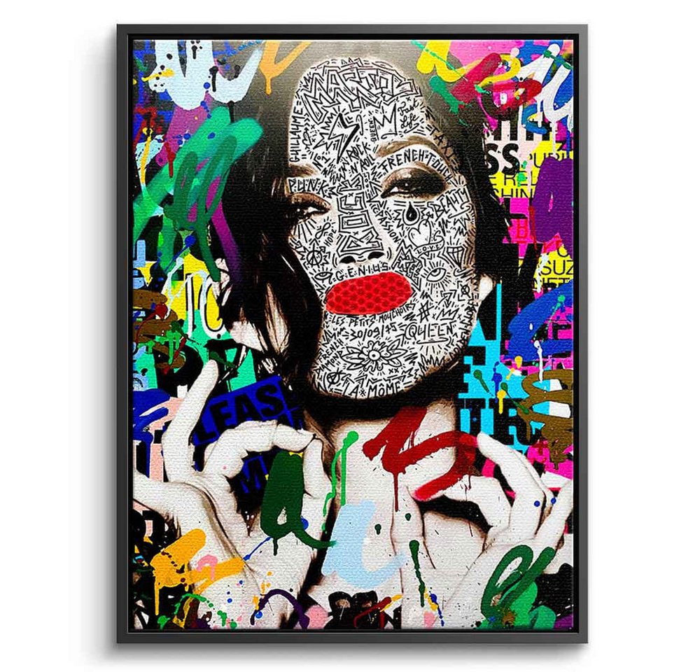 DOTCOMCANVAS® Leinwandbild Rocking Marion, Leinwandbild Marion Cotillard Portrait Pop Art Wandbild Kunstdruck von DOTCOMCANVAS®