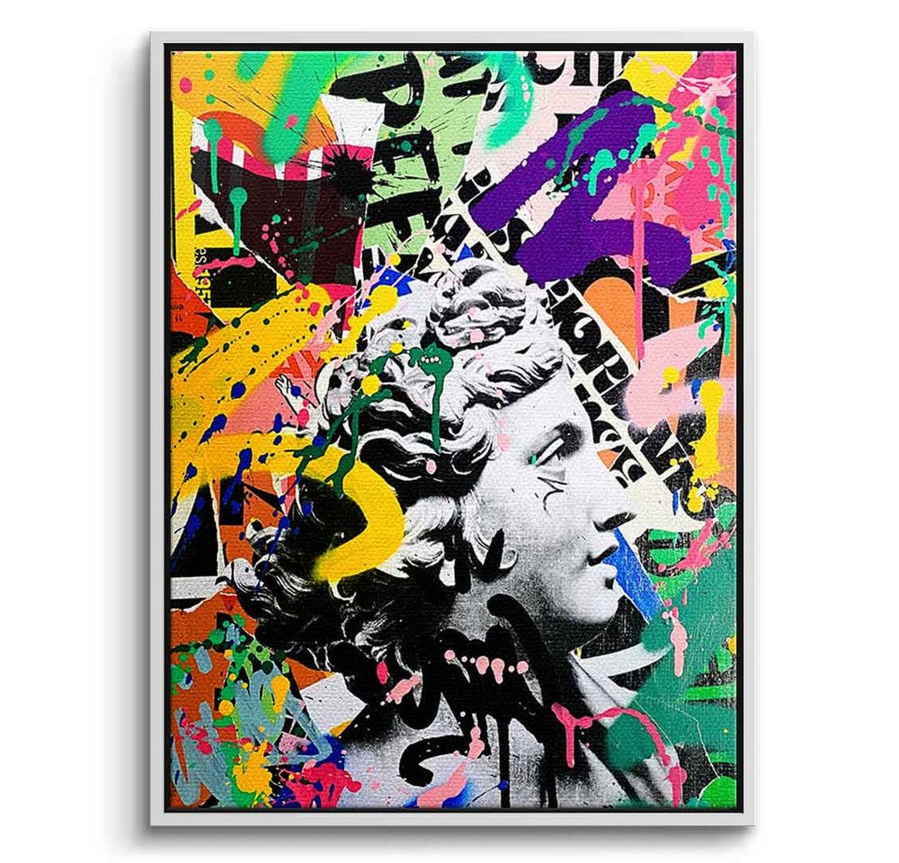 DOTCOMCANVAS® Leinwandbild STAY UNMOVED, Leinwandbild STAY UNMOVED Pop Art Portrait Wandbild Kunstdruck von DOTCOMCANVAS®