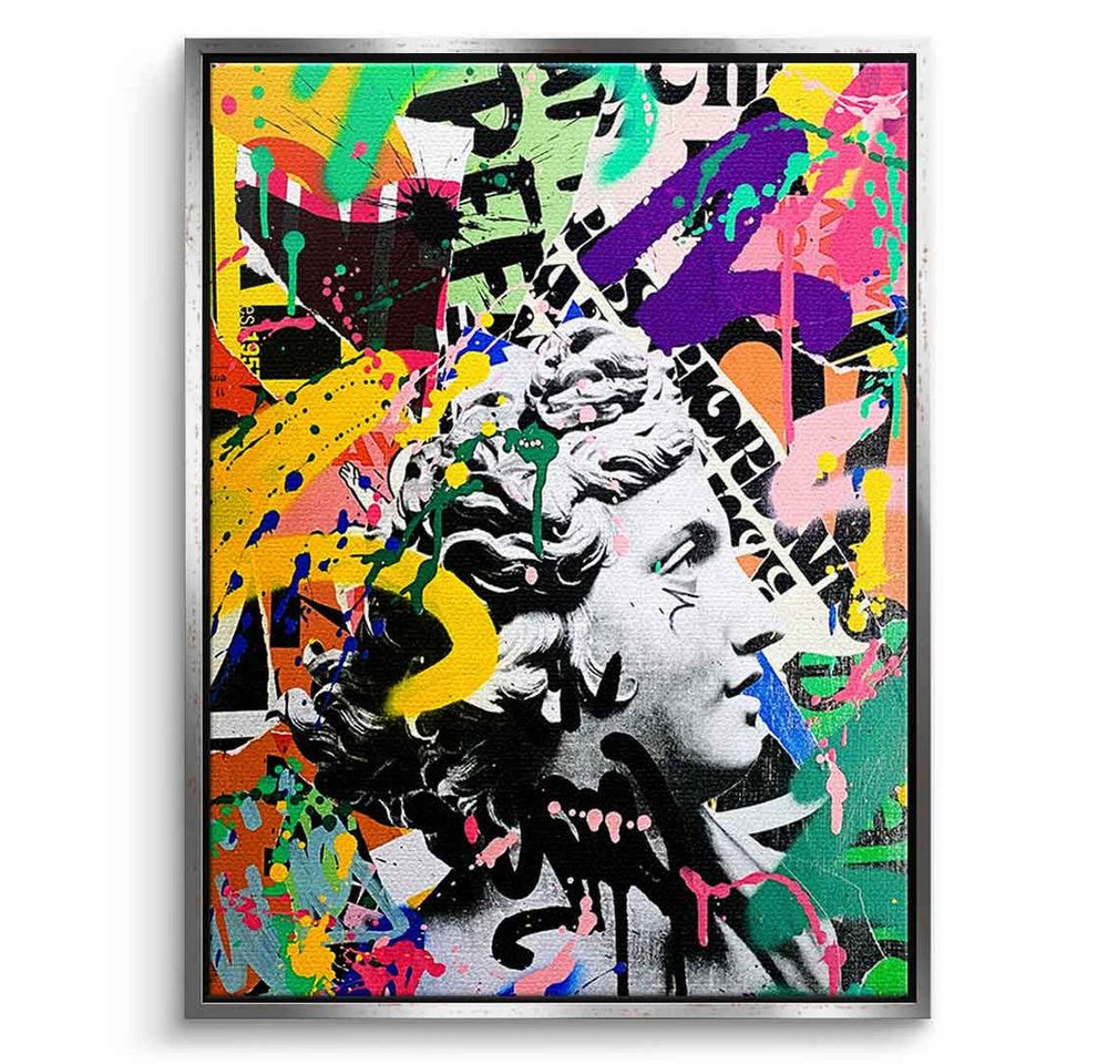 DOTCOMCANVAS® Leinwandbild STAY UNMOVED, Leinwandbild STAY UNMOVED Pop Art Portrait Wandbild Kunstdruck von DOTCOMCANVAS®