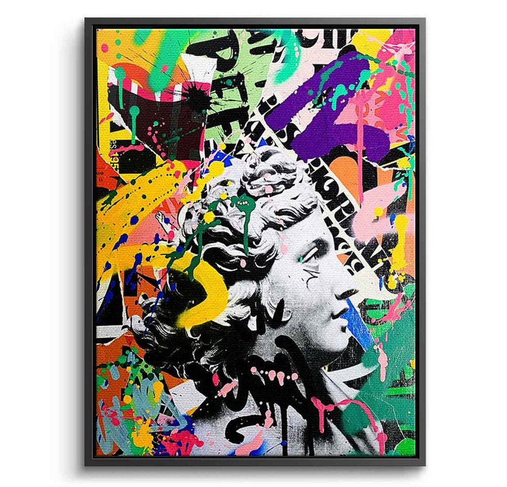 DOTCOMCANVAS® Leinwandbild STAY UNMOVED, Leinwandbild STAY UNMOVED Pop Art Portrait Wandbild Kunstdruck von DOTCOMCANVAS®