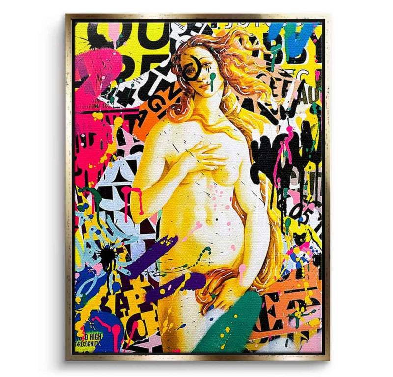 DOTCOMCANVAS® Leinwandbild STREETY VENUS XL, Leinwandbild STREETY VENUS XL Pop Art Wandbild Kunstdruck von DOTCOMCANVAS®