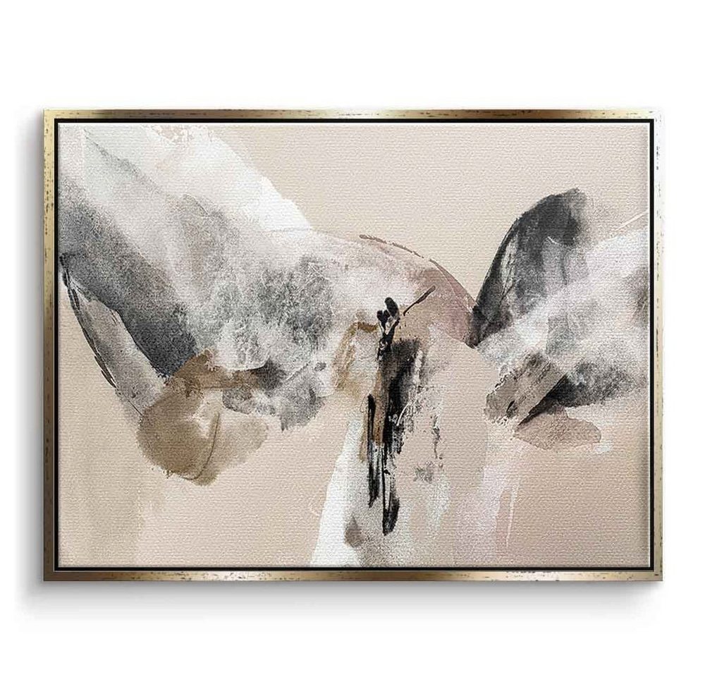 DOTCOMCANVAS® Leinwandbild Soar, Leinwandbild Soar beige moderne abstrakte Kunst Druck Wandbild von DOTCOMCANVAS®