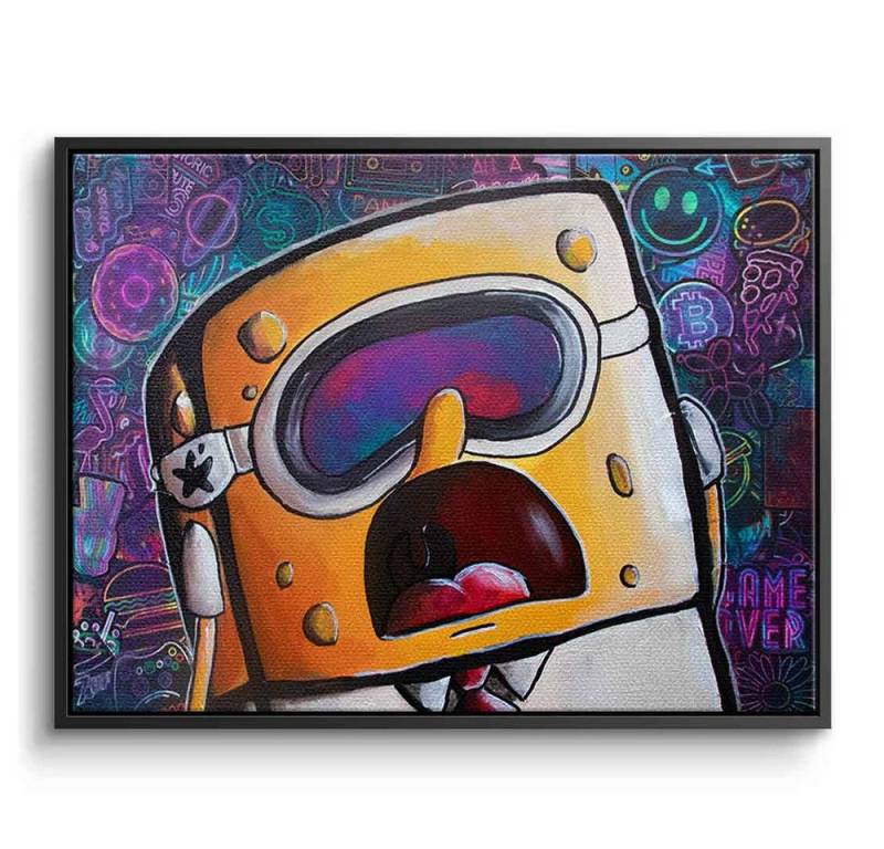 DOTCOMCANVAS® Leinwandbild Spongebob, Leinwandbild Spongebob Schwammkopf Squarepants Wandbild Kunstdruck von Dotcomcanvas