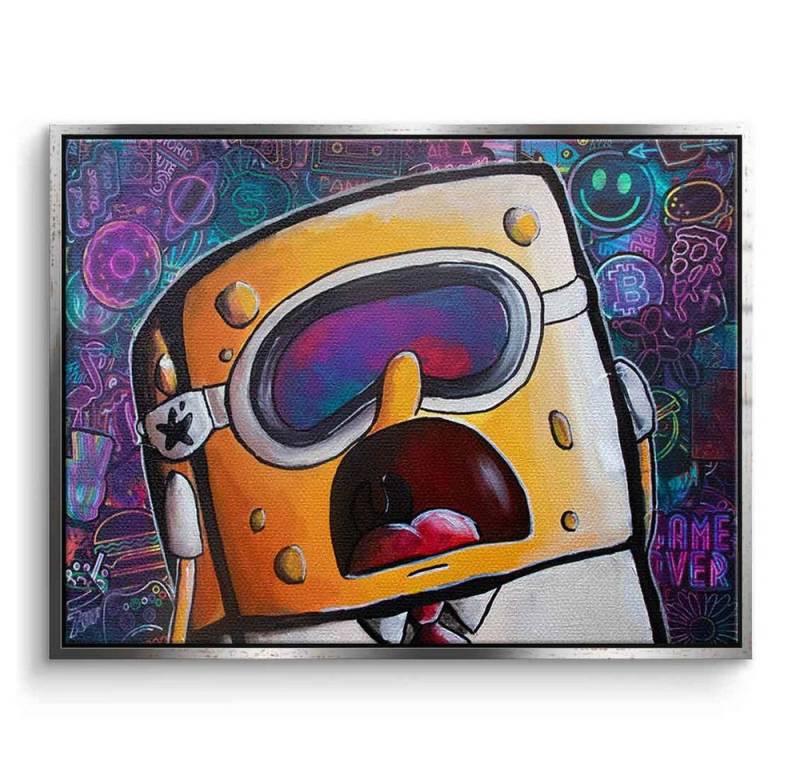 DOTCOMCANVAS® Leinwandbild Spongebob, Leinwandbild Spongebob Schwammkopf Squarepants Wandbild Kunstdruck von Dotcomcanvas