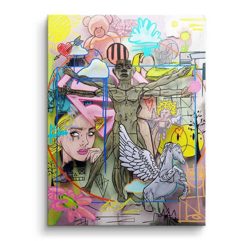DOTCOMCANVAS® Leinwandbild Surreal Synthesis, Leinwandbild Surreal Synthesis Collage Wandbild Kunstdruck von DOTCOMCANVAS®