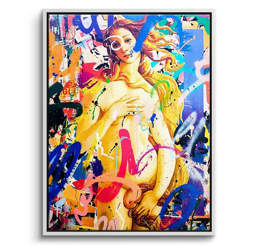 DOTCOMCANVAS® Leinwandbild THE VENUS, Leinwandbild THE VENUS Portrait Pop Art Wandbild Kunstdruck von DOTCOMCANVAS®