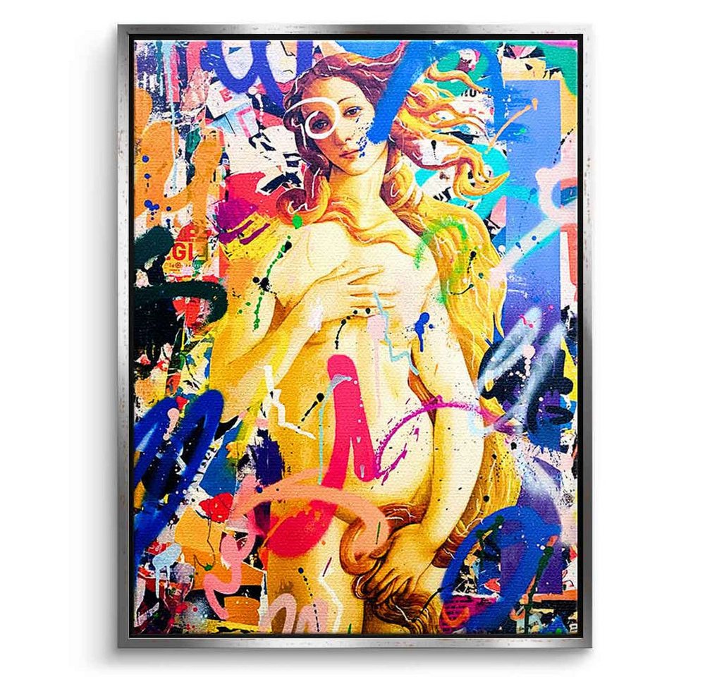 DOTCOMCANVAS® Leinwandbild THE VENUS, Leinwandbild THE VENUS Portrait Pop Art Wandbild Kunstdruck von DOTCOMCANVAS®