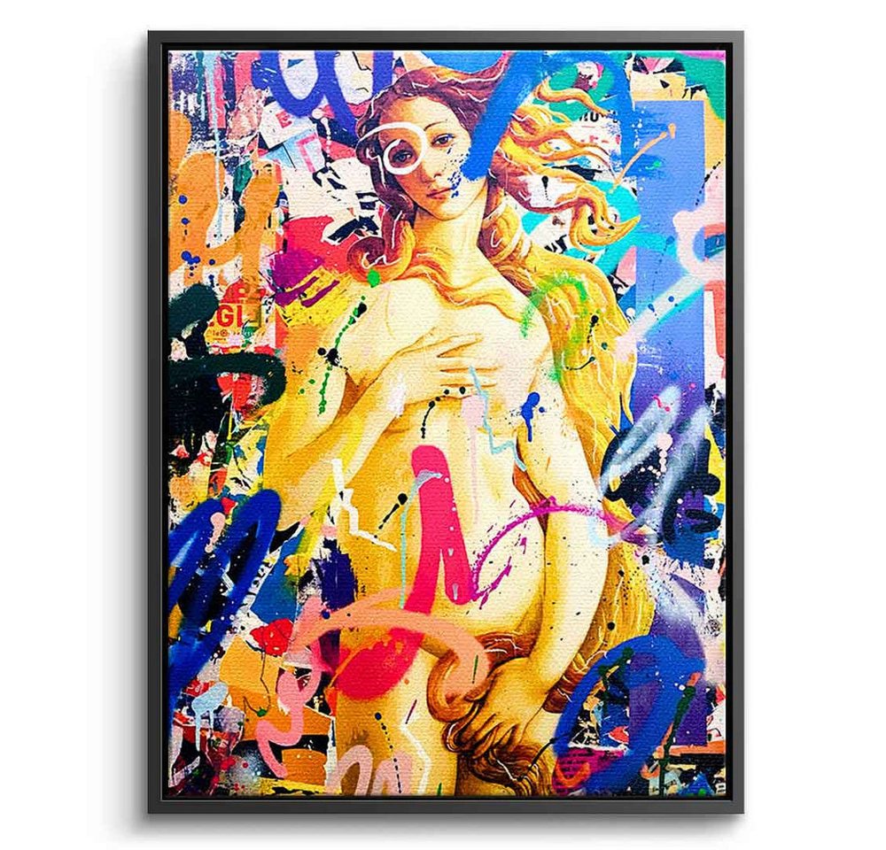 DOTCOMCANVAS® Leinwandbild THE VENUS, Leinwandbild THE VENUS Portrait Pop Art Wandbild Kunstdruck von DOTCOMCANVAS®