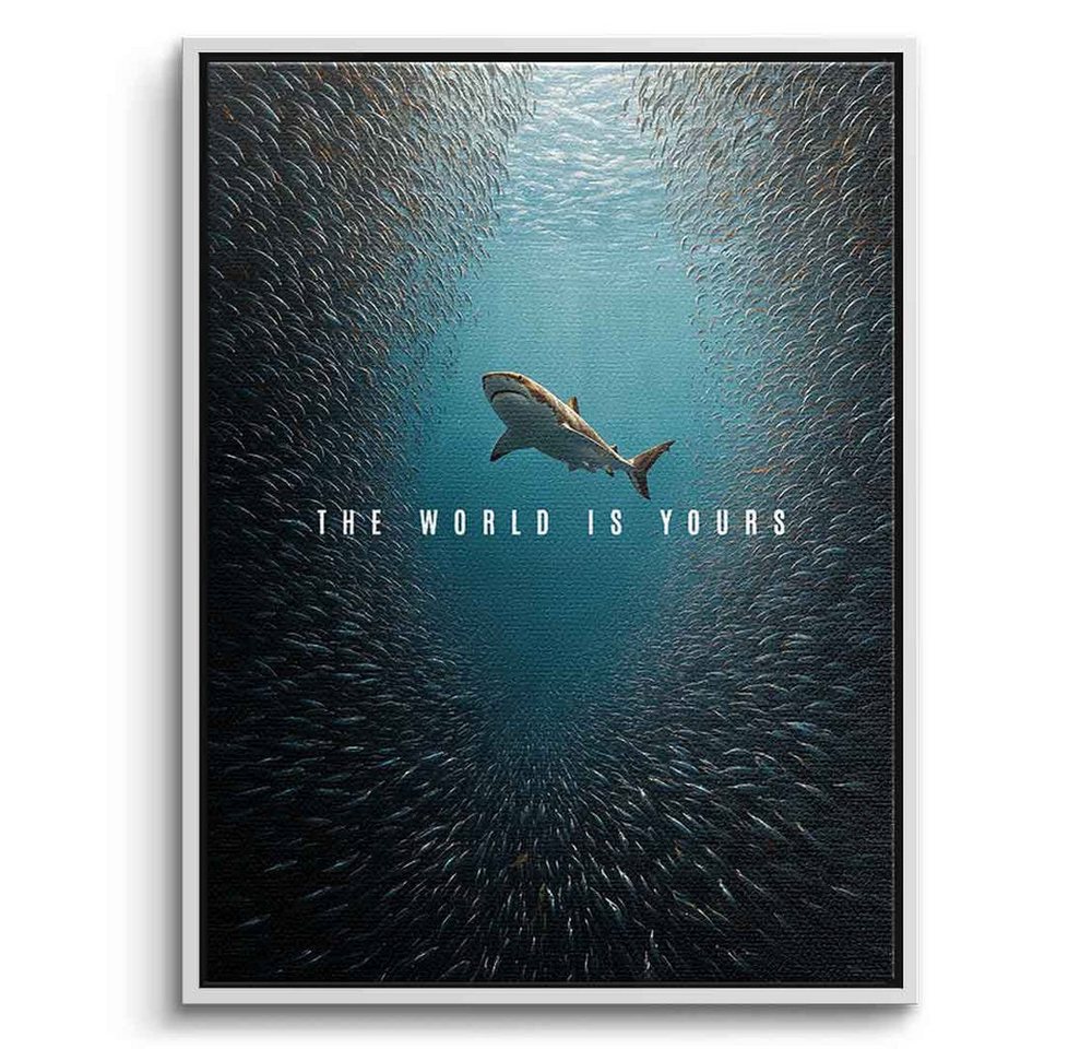 DOTCOMCANVAS® Leinwandbild THE WORLD IS YOURS, Leinwandbild THE WORLD IS YOURS Natur und Tiere Wandbild Kunstdruck von DOTCOMCANVAS®