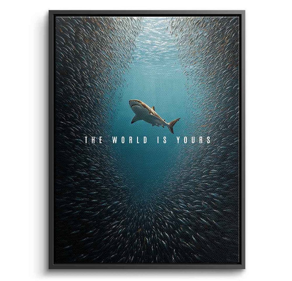 DOTCOMCANVAS® Leinwandbild THE WORLD IS YOURS, Leinwandbild THE WORLD IS YOURS Natur und Tiere Wandbild Kunstdruck von DOTCOMCANVAS®