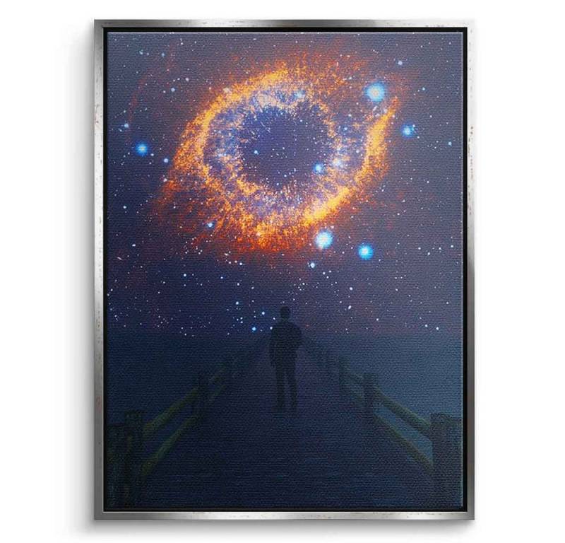 DOTCOMCANVAS® Leinwandbild The Eye, Leinwandbild The Eye KI AI generiert digitale Kunst Wandbild von DOTCOMCANVAS®