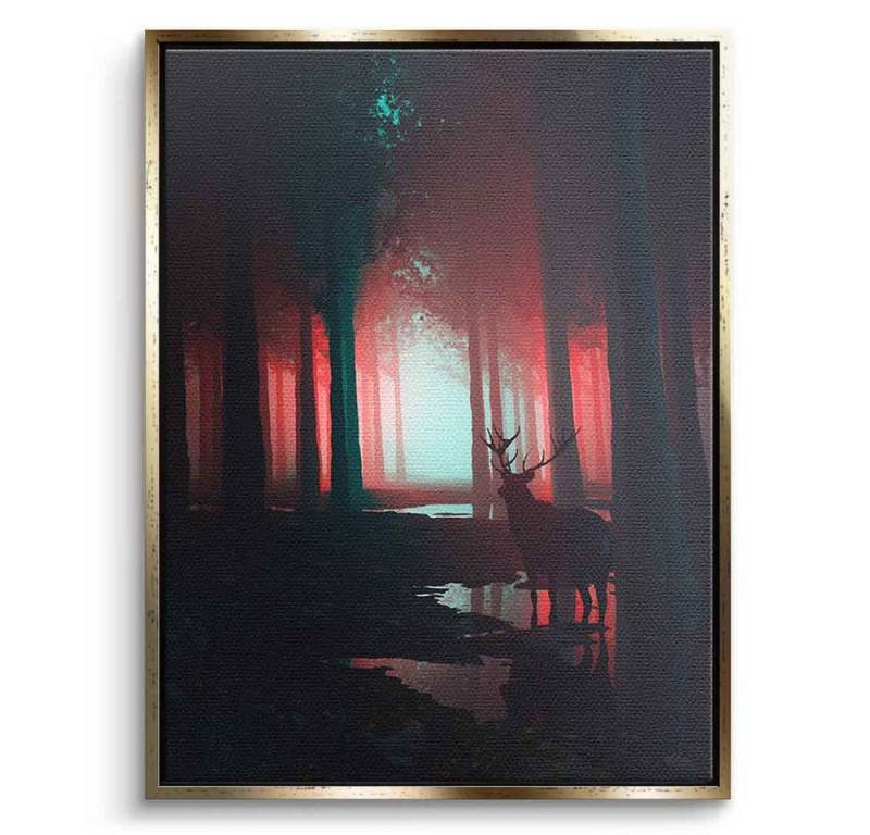 DOTCOMCANVAS® Leinwandbild The Wild, Leinwandbild The Wild KI AI generiert digitale Kunst Wandbild von DOTCOMCANVAS®