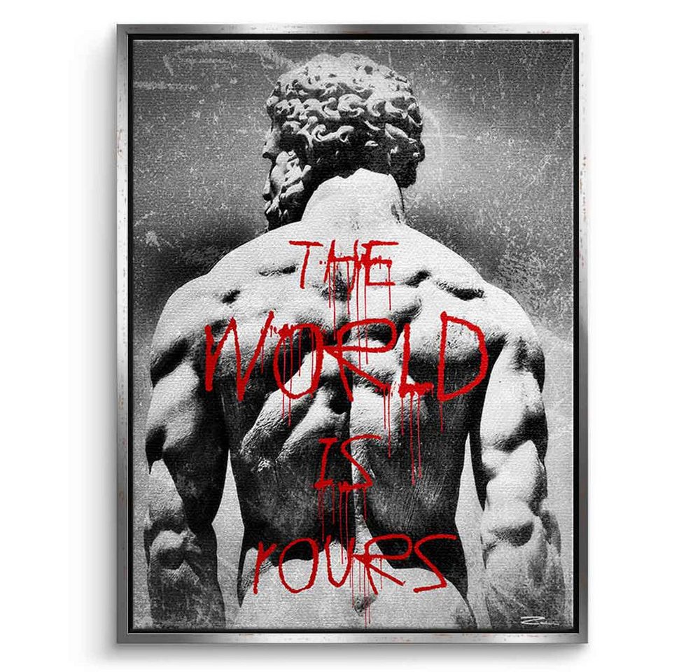 DOTCOMCANVAS® Leinwandbild The World is Rours, Leinwandbild The World is Rours Wandbild Kunstdruck von DOTCOMCANVAS®