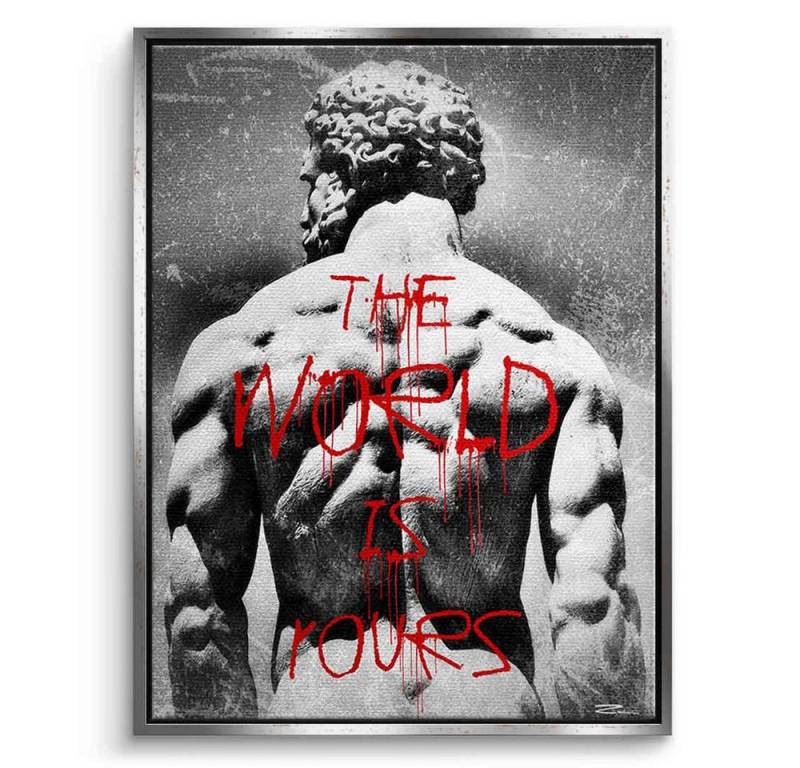 DOTCOMCANVAS® Leinwandbild The World is Rours, Leinwandbild The World is Rours Wandbild Kunstdruck von DOTCOMCANVAS®