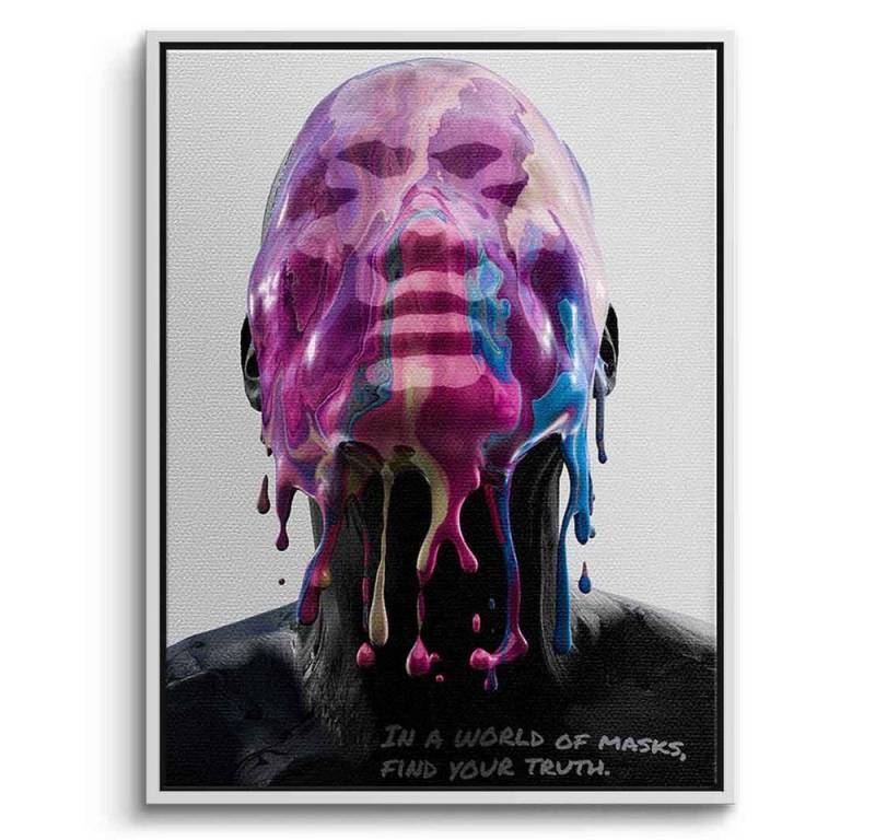 DOTCOMCANVAS® Leinwandbild Transient Mask, Leinwandbild Transient Mask Kunstdruck Wandbild von DOTCOMCANVAS®
