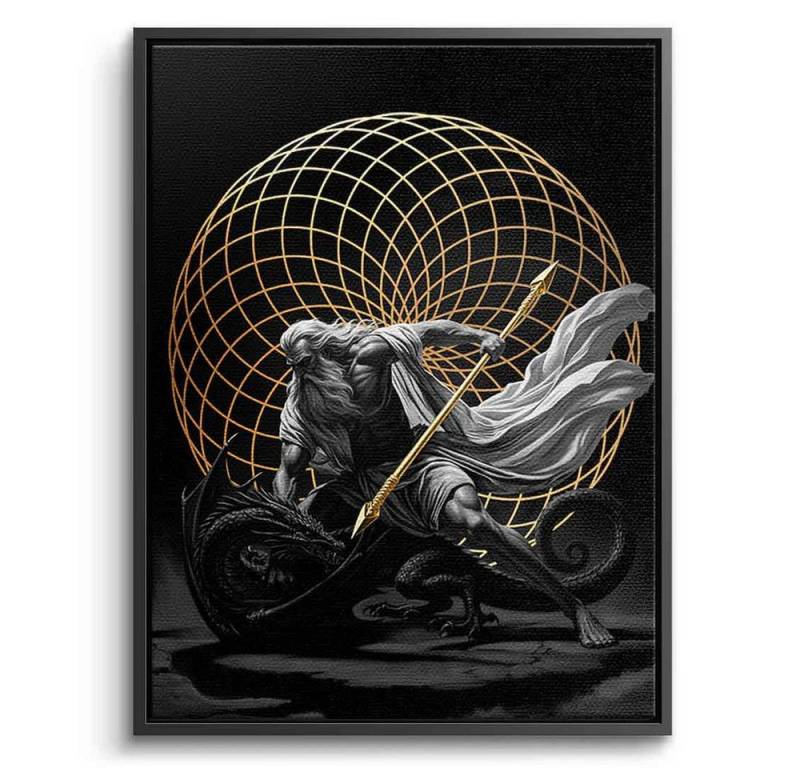 DOTCOMCANVAS® Leinwandbild Triumph over Shadow, Leinwandbild Triumph over Shadow Wandbild Kunstdruck von DOTCOMCANVAS®
