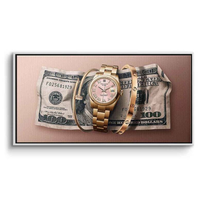 DOTCOMCANVAS® Leinwandbild True Luxury is Time, Leinwandbild True Luxury is Time Wandbild Kunstdruck von DOTCOMCANVAS®