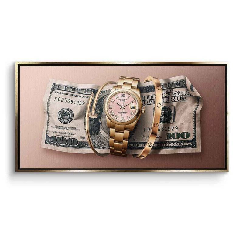 DOTCOMCANVAS® Leinwandbild True Luxury is Time, Leinwandbild True Luxury is Time Wandbild Kunstdruck von DOTCOMCANVAS®