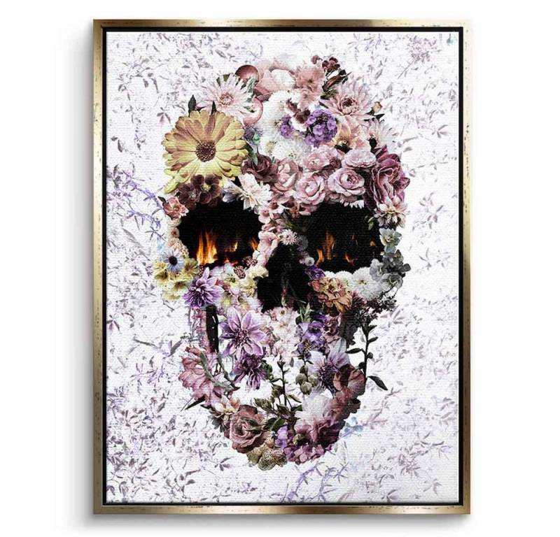 DOTCOMCANVAS® Leinwandbild Upland Skull, Leinwandbild Upland Skull Totenkopf Portrait Wandbild von DOTCOMCANVAS®