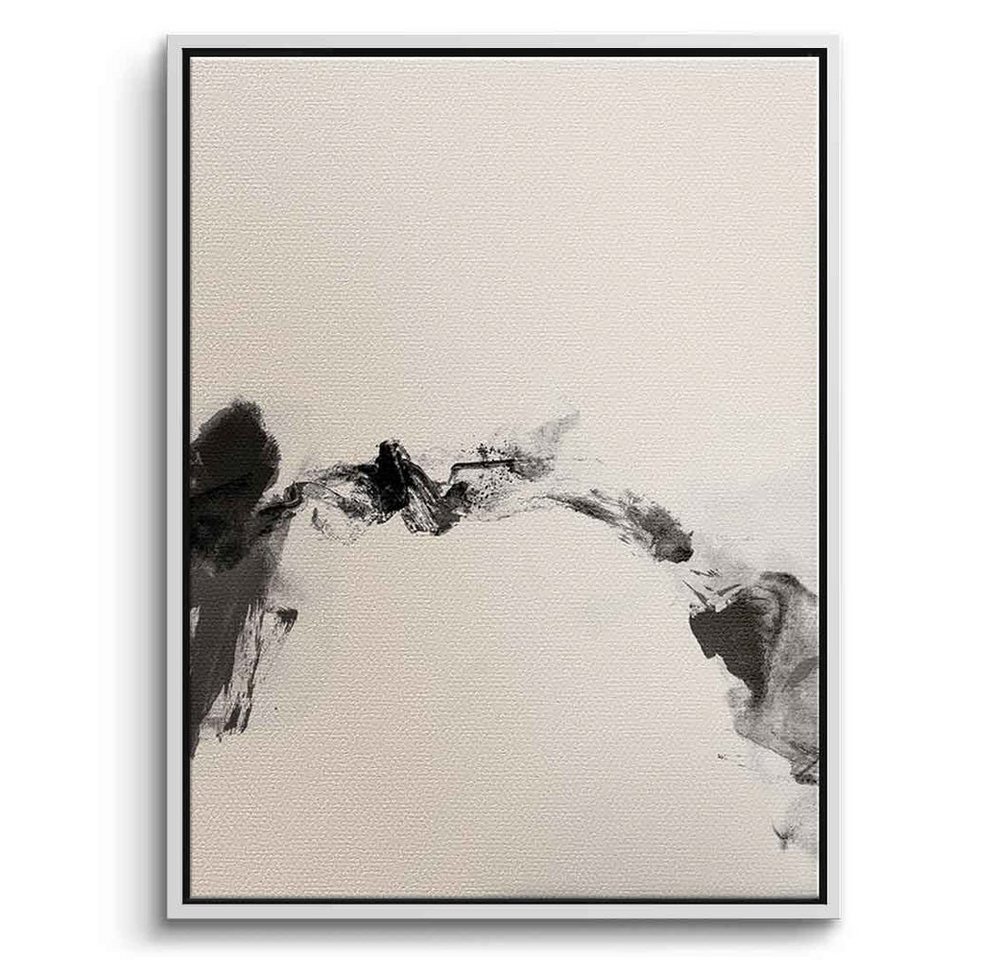 DOTCOMCANVAS® Leinwandbild Wabi Sabi-1, Leinwandbild beige weiß moderne abstrakte Kunst Druck Wandbild von DOTCOMCANVAS®