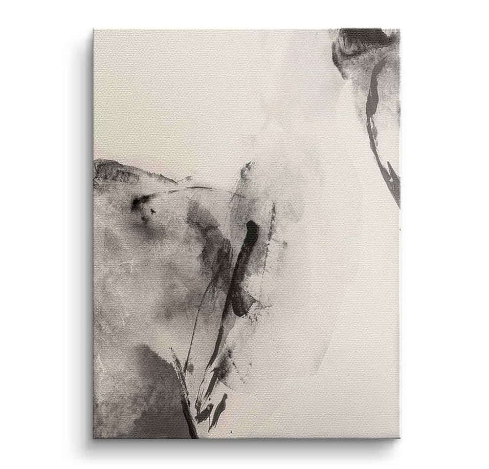DOTCOMCANVAS® Leinwandbild Wabi Sabi-2, Leinwandbild beige grau moderne abstrakte Kunst Druck Wandbild von DOTCOMCANVAS®