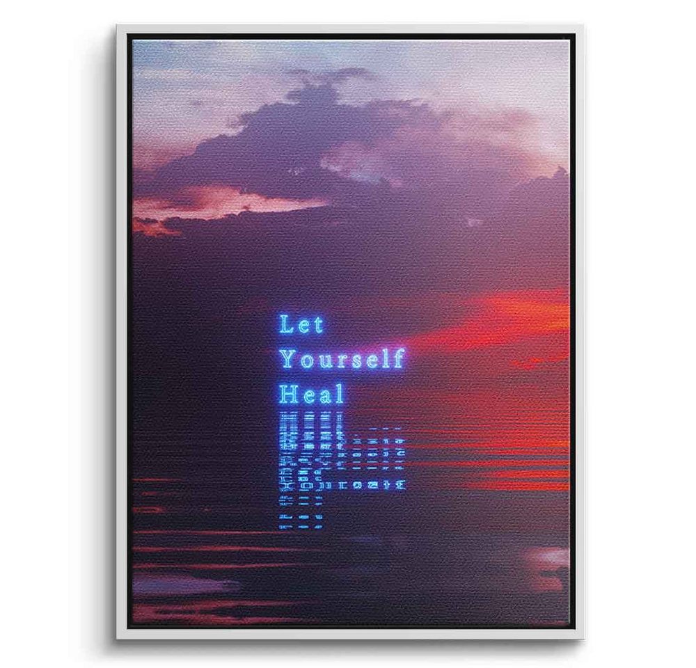 DOTCOMCANVAS® Leinwandbild With Time, Leinwandbild With Time KI AI generiert digitale Kunst Wandbild von DOTCOMCANVAS®
