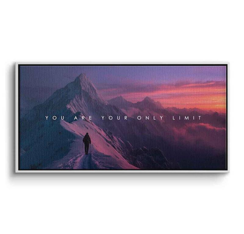 DOTCOMCANVAS® Leinwandbild You are Your only Limit, Leinwandbild You are Your only Limit Kunstdruck Wandbild von DOTCOMCANVAS®
