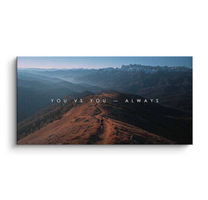 DOTCOMCANVAS® Leinwandbild You vs You, Poster You vs You Kunstdruck Wandbild von DOTCOMCANVAS®