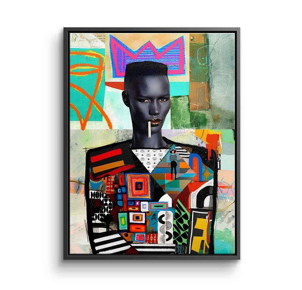 DOTCOMCANVAS® Leinwandbild Grace Jones, Leinwandbild Grace Jones Pop Art Model Sänger Schauspielerin Jamaika von DOTCOMCANVAS®