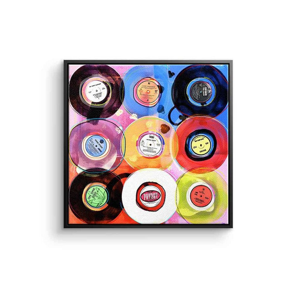 DOTCOMCANVAS® Leinwandbild Hip-Hop Vinyl Collection, Leinwandbild Hip-Hop Vinyl Collection Lifestyle Sammlung Kunstdruck von DOTCOMCANVAS®