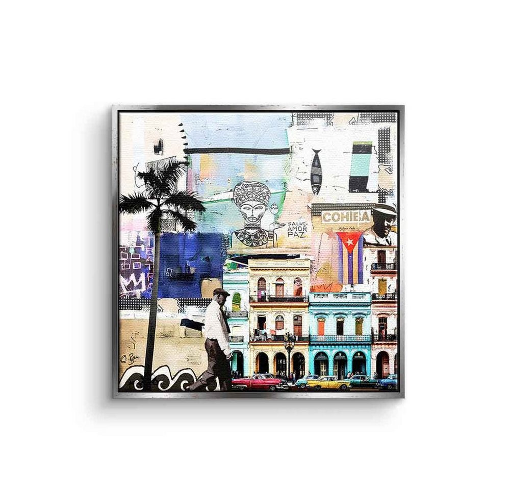 DOTCOMCANVAS® Leinwandbild La Habana, Havanna, Leinwandbild La Habana, Havanna Lifestyle Architektur Cuba weiß von DOTCOMCANVAS®