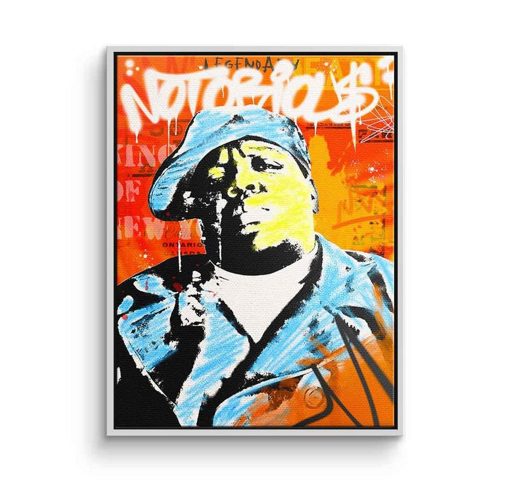 DOTCOMCANVAS® Leinwandbild Notoriou$, Leinwandbild The Notorious B.I.G. Biggie Smalls Pop Art Portrait von DOTCOMCANVAS®