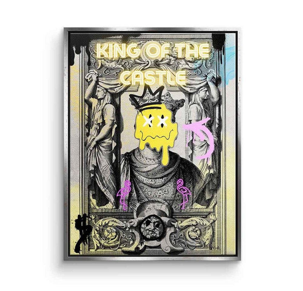 DOTCOMCANVAS® Leinwandbild King of the Castle, Leinwandbild Pop Art Porträt King of the Castle von DOTCOMCANVAS®