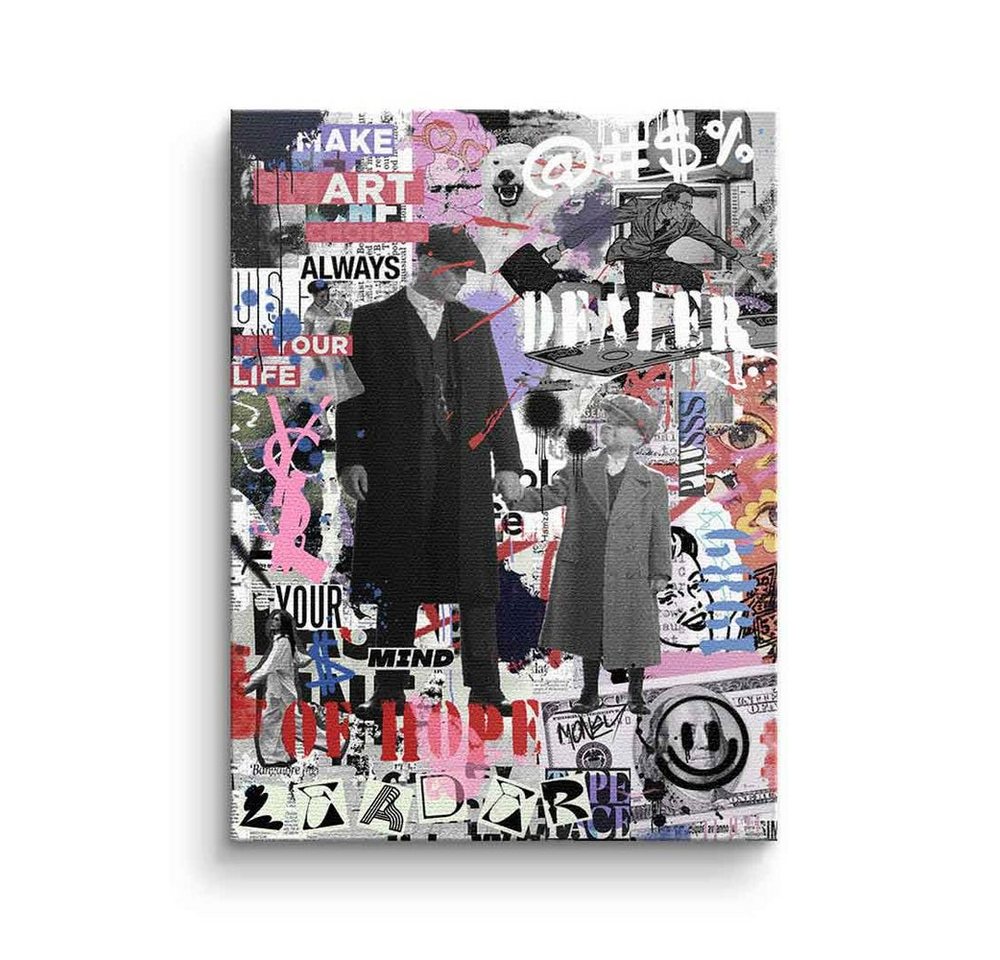 DOTCOMCANVAS® Leinwandbild Dealer Of Hope, Leinwandbild Peaky Blinders Tommy Shelby street art Dealer Of Hope von DOTCOMCANVAS®