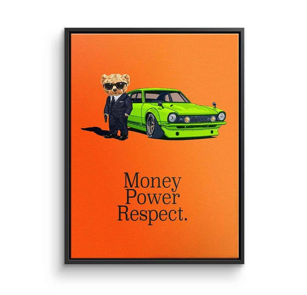 DOTCOMCANVAS® Leinwandbild MPR, Leinwandbild MPR Money Power Respect Erfolg Geld Hustle Motivation von DOTCOMCANVAS®