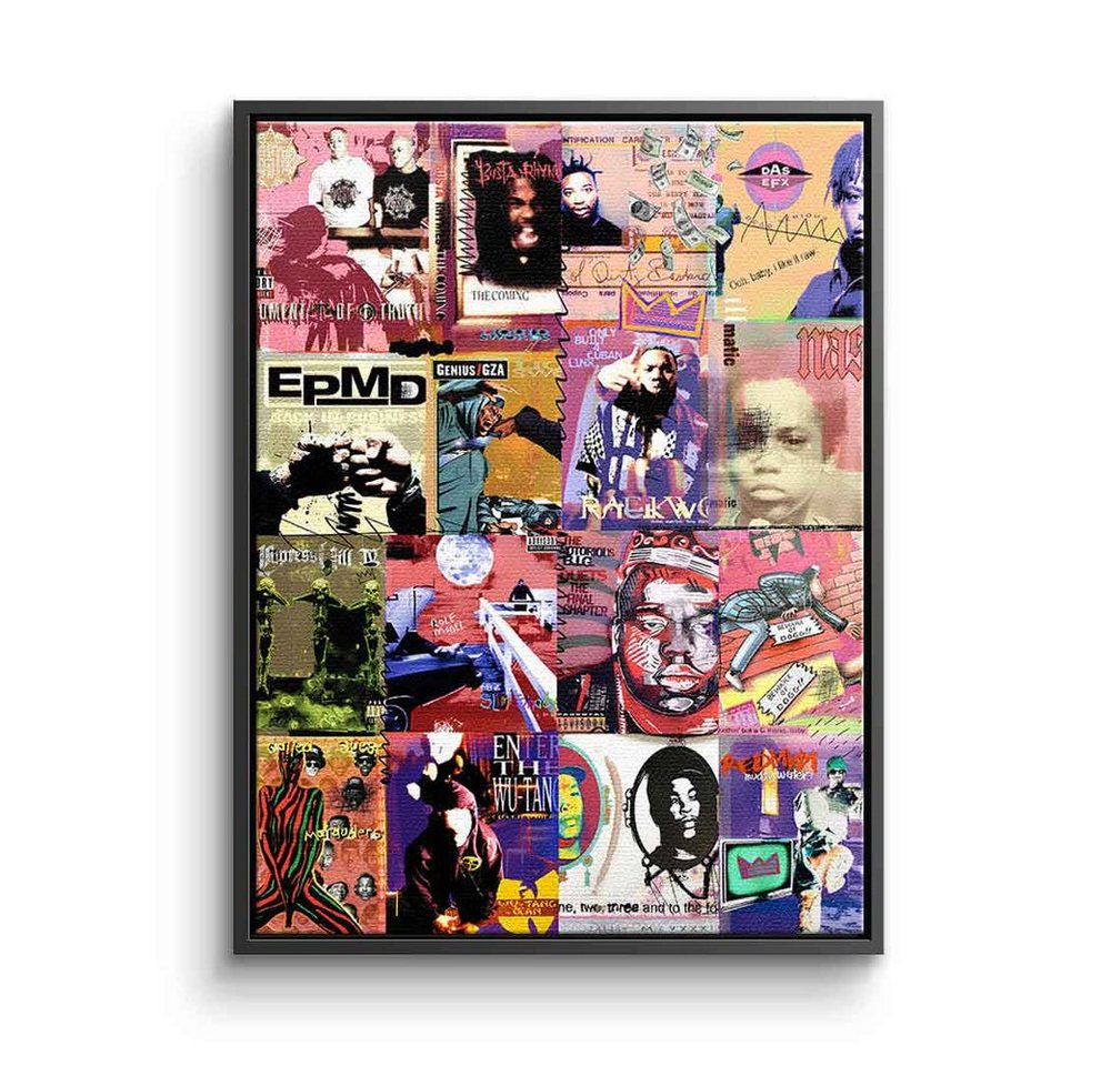 DOTCOMCANVAS® Leinwandbild Golden Era, Leinwand Bild Rap Hip Hop B.I.G. Wu-Tang Clan Dr. Dre Nas EPMD GZA von DOTCOMCANVAS®