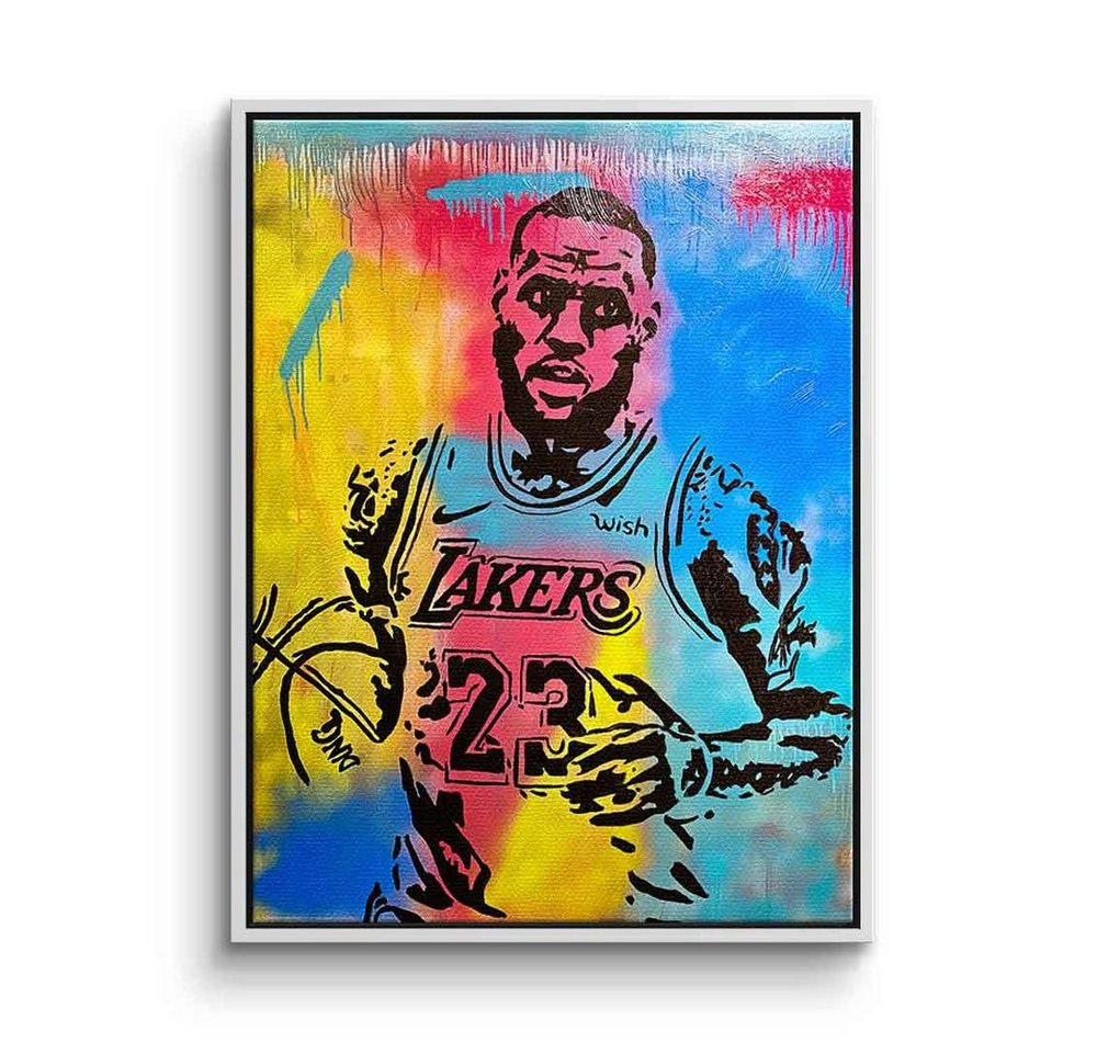 DOTCOMCANVAS® Leinwandbild LeBron James, Leinwandbild LeBron James Portrait Los Angeles Lakers NBA Basketball von DOTCOMCANVAS®