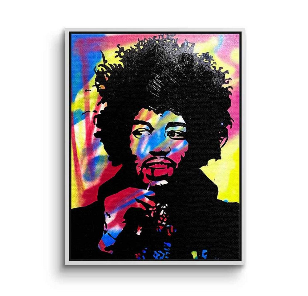 DOTCOMCANVAS® Leinwandbild Jimi Hendrix, Leinwandbild Jimi Hendrix Rockmusik Gitarre Gypsy Sun und Rainbows von DOTCOMCANVAS®