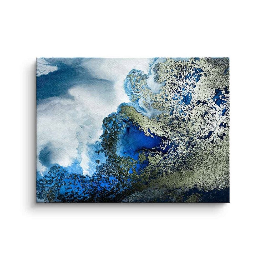 DOTCOMCANVAS® Leinwandbild Midnight Reef, Leinwandbild Midnight Reef abstrakte moderne Kunst Strand Meer von DOTCOMCANVAS®