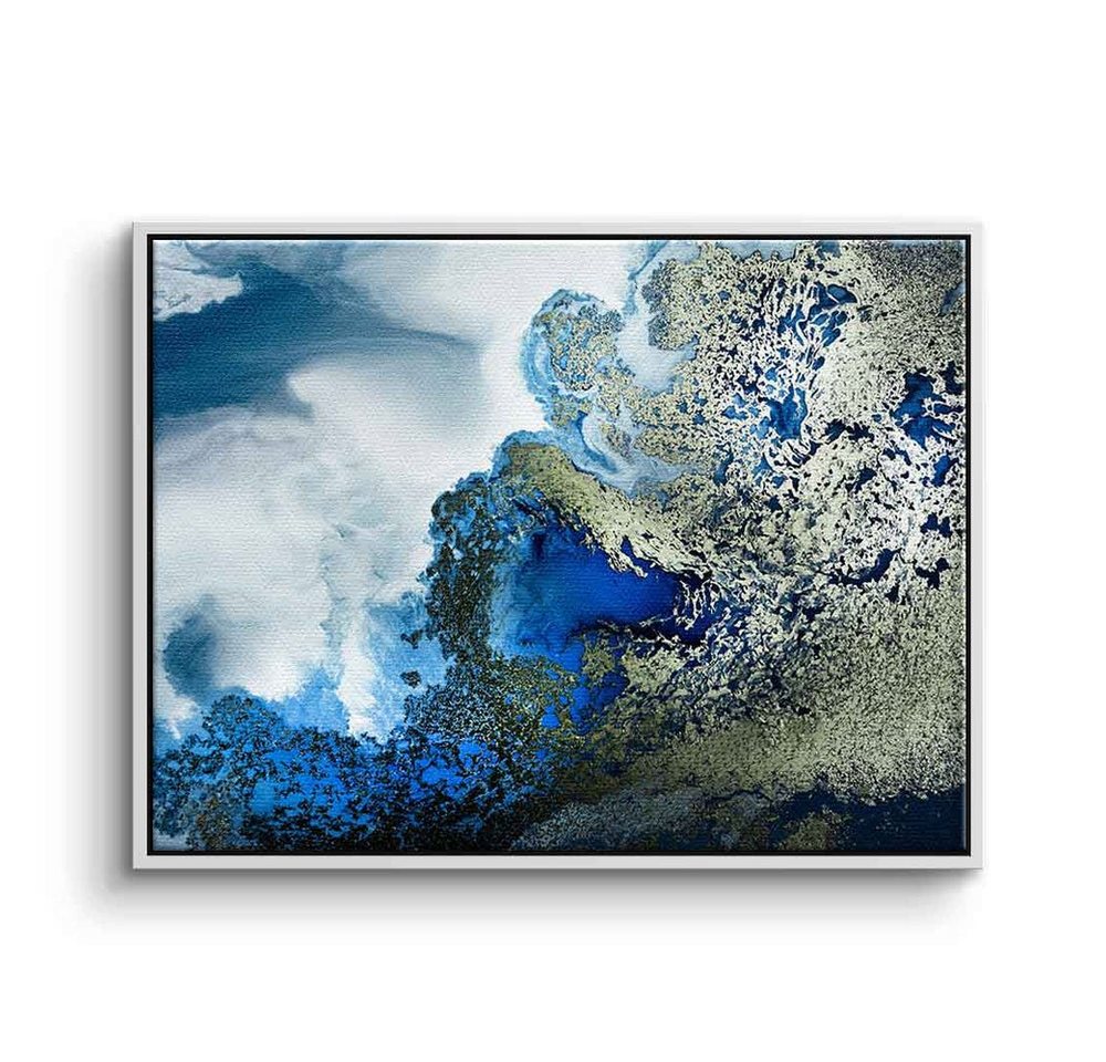 DOTCOMCANVAS® Leinwandbild Midnight Reef, Leinwandbild Midnight Reef abstrakte moderne Kunst Strand Meer von DOTCOMCANVAS®