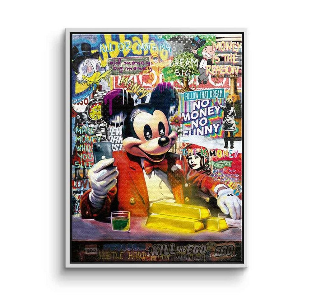 DOTCOMCANVAS® Leinwandbild Mickey-Business, Leinwandbild Mickey-Business Cartoon Comic Micky Maus Mickey Mouse von DOTCOMCANVAS®