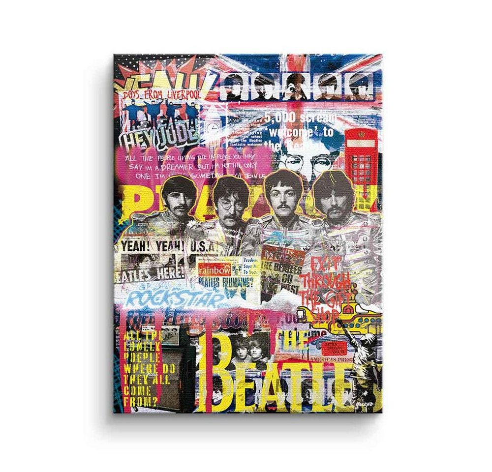 DOTCOMCANVAS® Leinwandbild Beatles-Novo, Leinwand Bild Beatles-Novo Pop Art Pop Music Pop culture Britpop von DOTCOMCANVAS®