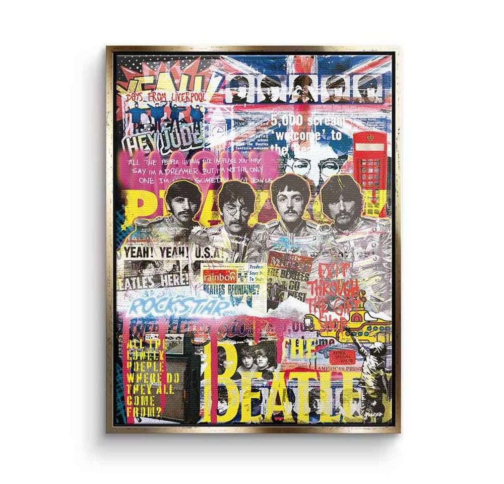 DOTCOMCANVAS® Leinwandbild Beatles-Novo, Leinwand Bild Beatles-Novo Pop Art Pop Music Pop culture Britpop von DOTCOMCANVAS®