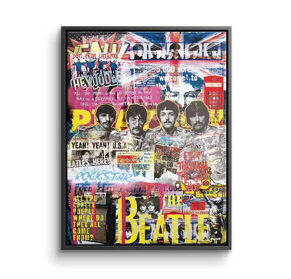 DOTCOMCANVAS® Leinwandbild Beatles-Novo, Leinwand Bild Beatles-Novo Pop Art Pop Music Pop culture Britpop von DOTCOMCANVAS®