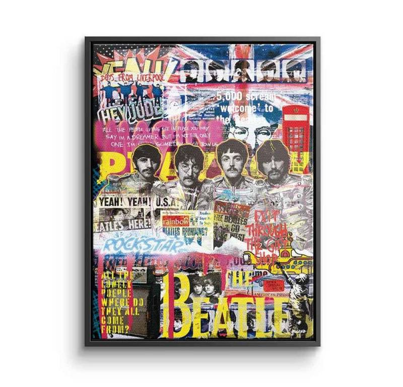 DOTCOMCANVAS® Leinwandbild Beatles-Novo, Leinwand Bild Beatles-Novo Pop Art Pop Music Pop culture Britpop von DOTCOMCANVAS®