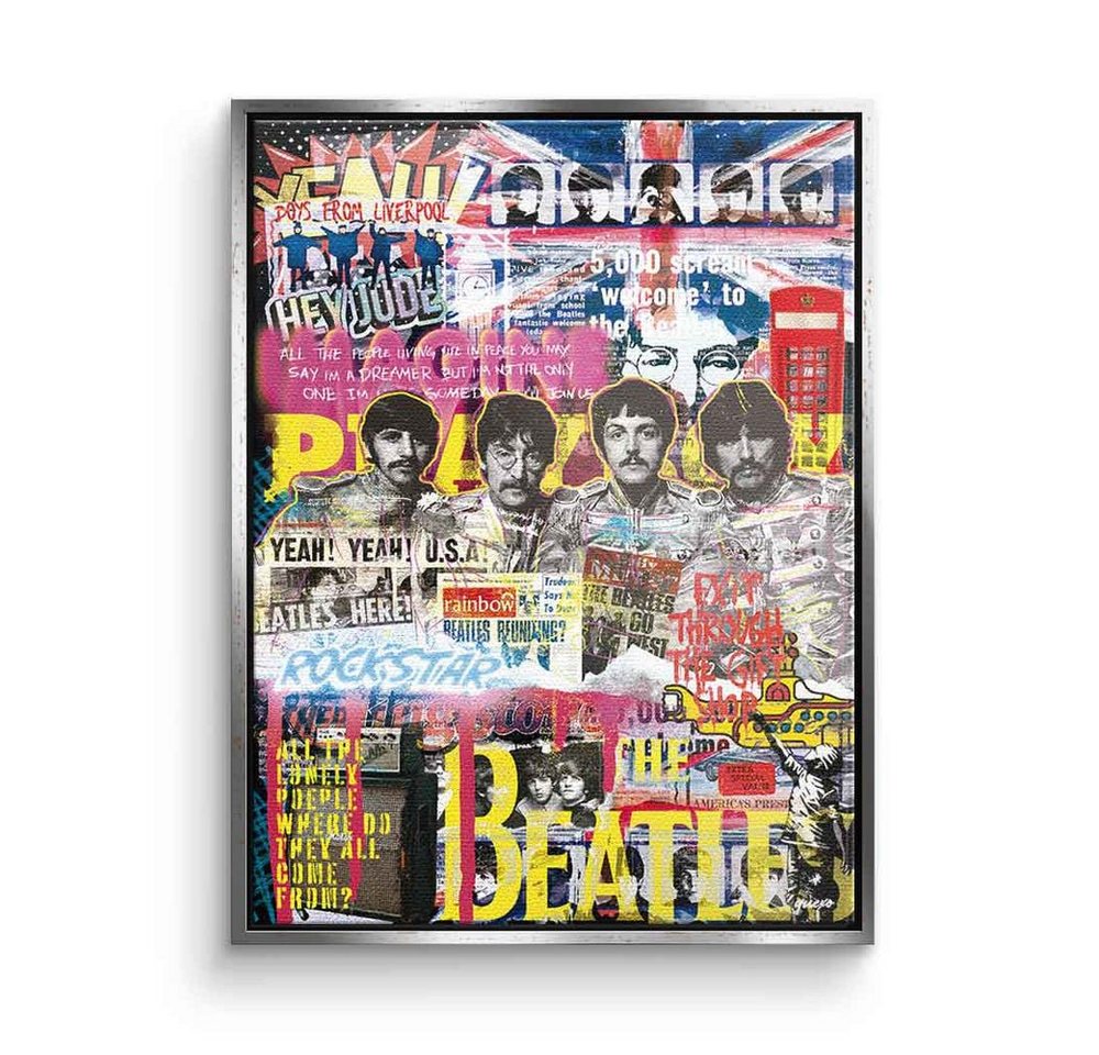 DOTCOMCANVAS® Leinwandbild Beatles-Novo, Leinwand Bild Beatles-Novo Pop Art Pop Music Pop culture Britpop von DOTCOMCANVAS®