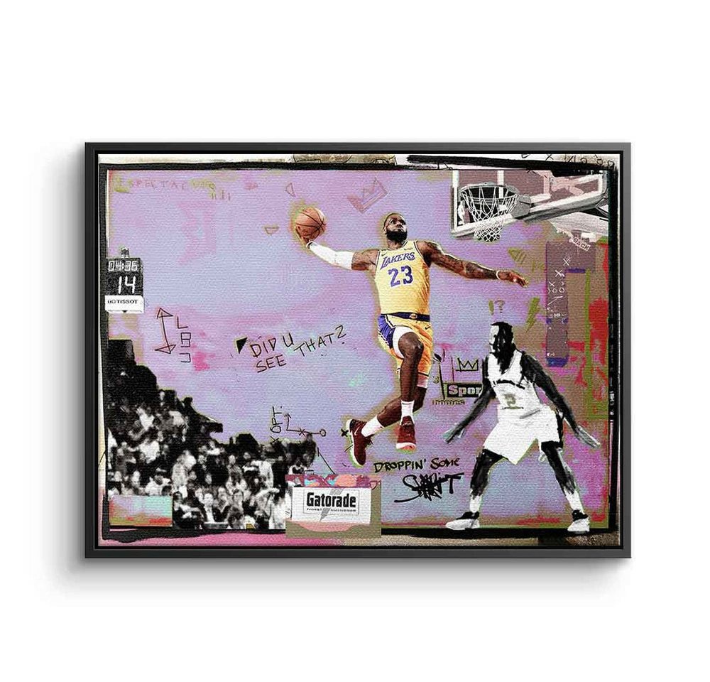 DOTCOMCANVAS® Leinwandbild King James, Leinwandbild King James LeBron NBA Basketball LA Los Angeles Lakers von DOTCOMCANVAS®