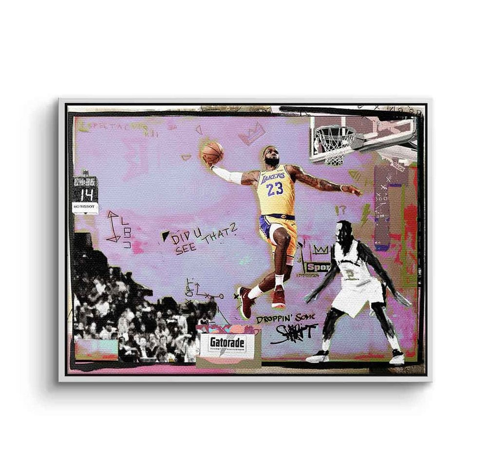 DOTCOMCANVAS® Leinwandbild King James, Leinwandbild King James LeBron NBA Basketball LA Los Angeles Lakers von DOTCOMCANVAS®