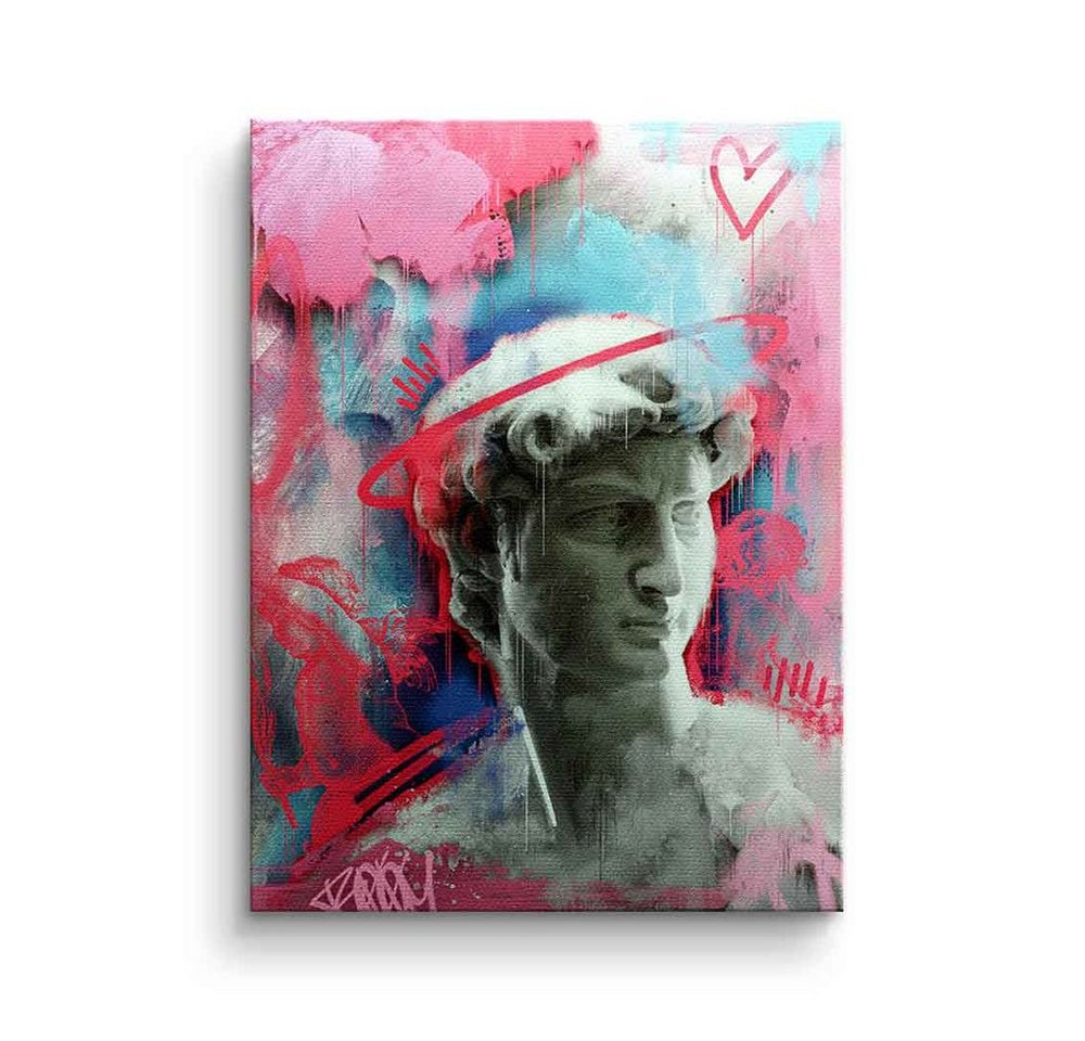 DOTCOMCANVAS® Leinwandbild Modern-David, Leinwandbild Modern-David von Michelangelo Renaissance Skulptur von DOTCOMCANVAS®