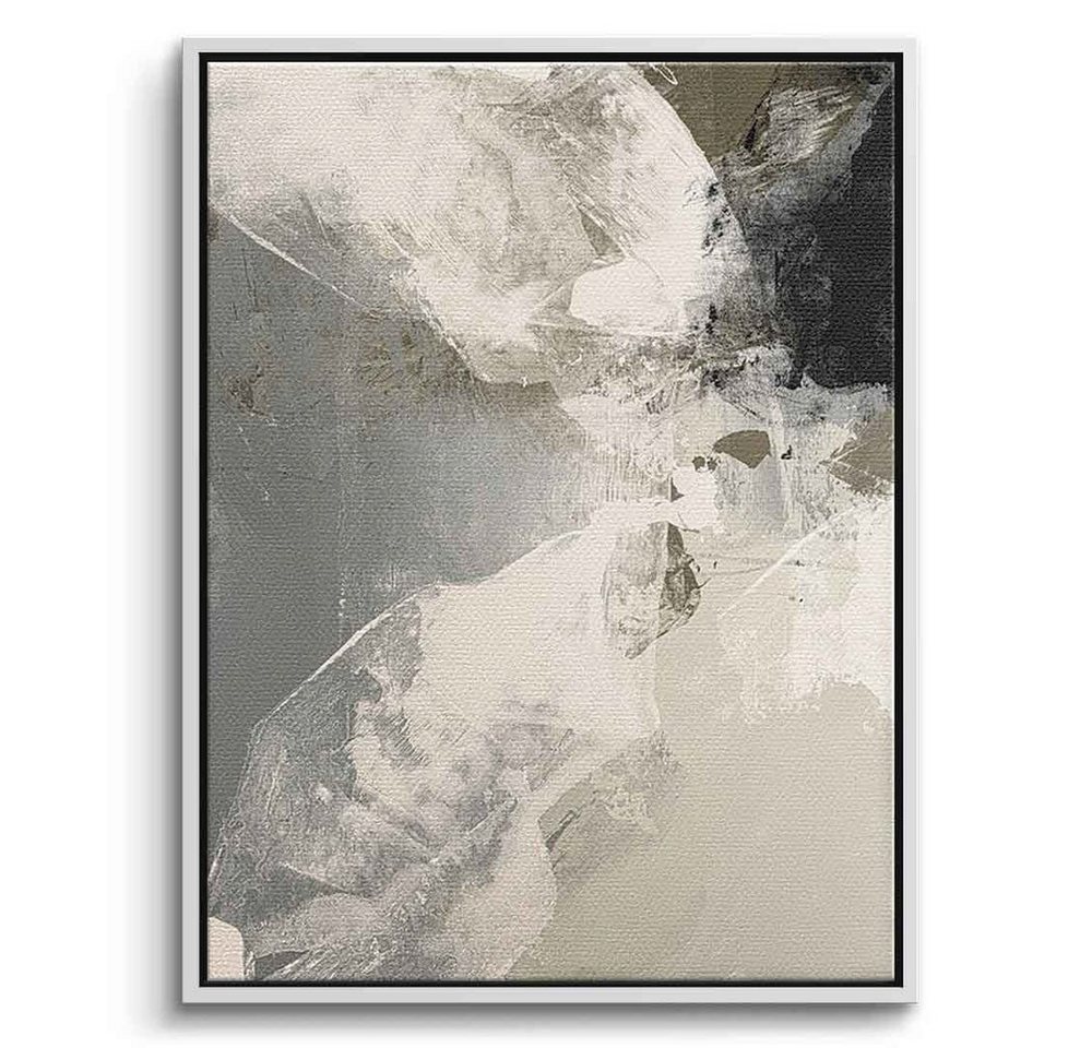 DOTCOMCANVAS® Leinwandbild Eclosion, Leinwandbild Eclosion beige moderne abstrakte Kunst Druck Wandbild von DOTCOMCANVAS®